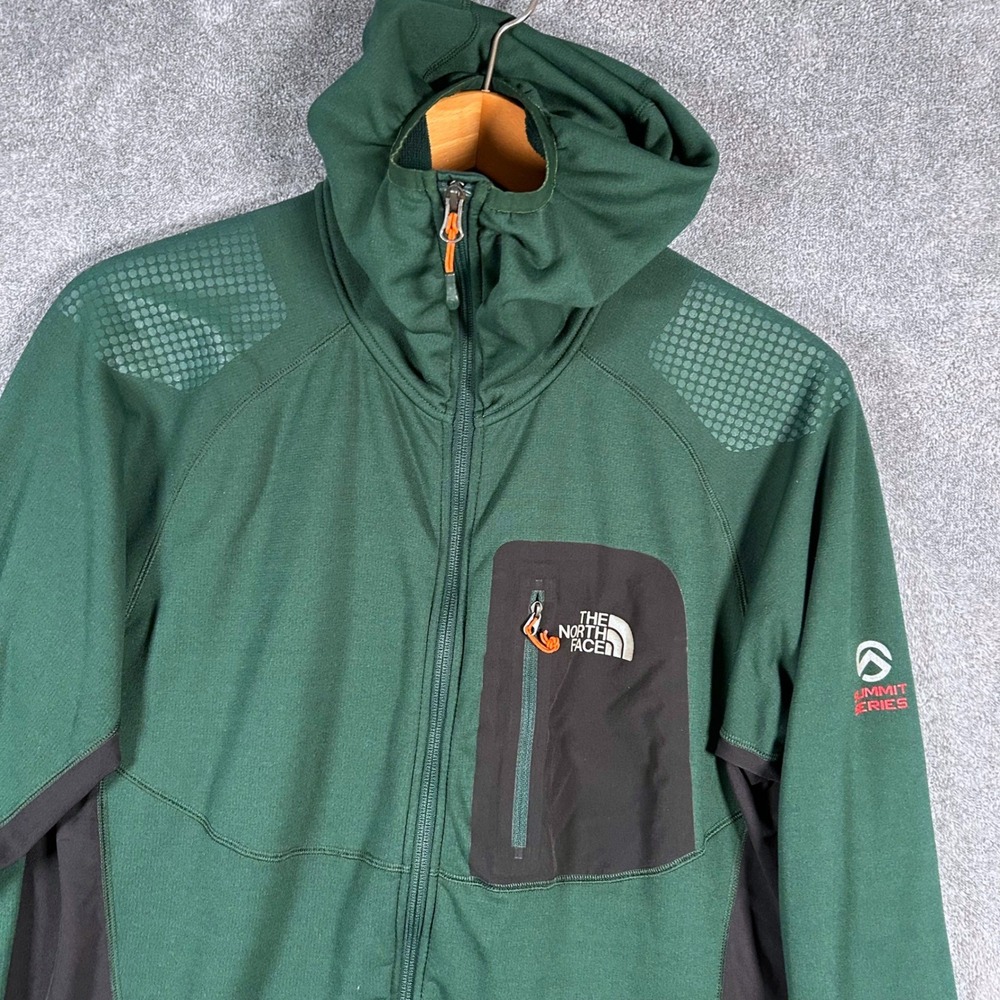 The North Face Summit Series Radish Mid Layer Jacket Mens Large Green Full Zip - Picture 2 of 16